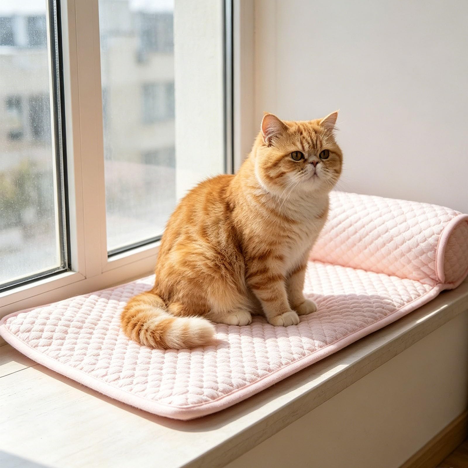 Generisch Cojín de refrigeración de verano para perros, alfombrilla de refrigeración para perros para gatos, cama lavable para perros, manta refrescante, esterilla de refrigeración plegable para