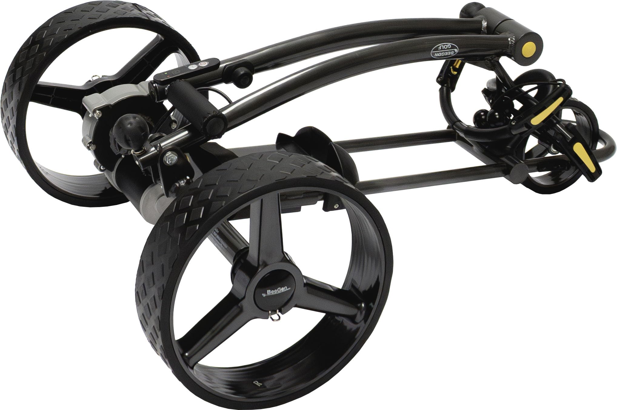 BeeGon Golf Chariot de Golf électrique GT-X400 Pro Anthracite avec Batterie au Plomb 33 Ah