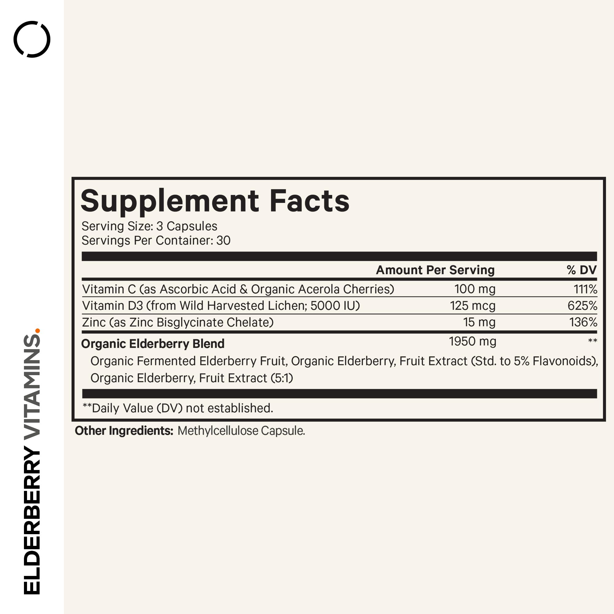 Codeage Elderberry Vitamins Supplement, Vitamin C, D3, Zinc, 90 Capsules — Amazon image 2