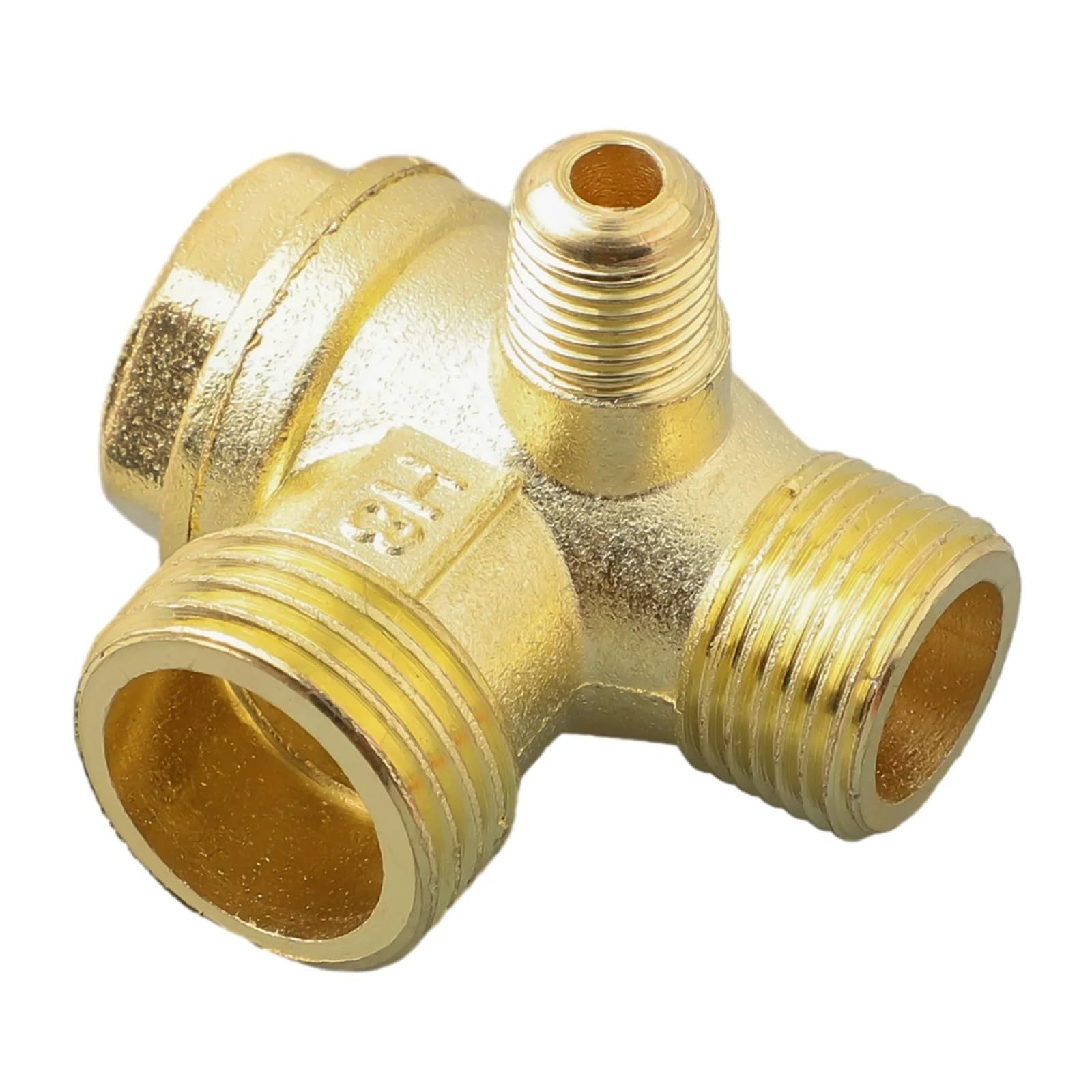 Fopure Men's One Color 400Mm Aluminum Air Compressor Exhaust Tube Thread Check Valve Connector 3 Port Zinc Alloy For Air Compressor Parts