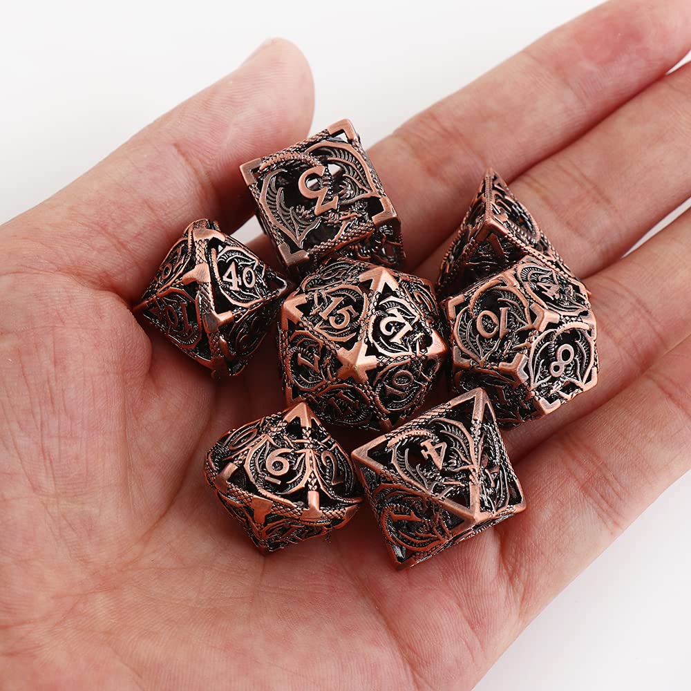Dados 7 PCE Puertos Pure COPORTETAL HOLOWT Dice SE Utilizado for DIEMSO Y rol DE Dragones TOPTOS TOTEMOS Totems DICETS Set Dice Dado Gigante (Size : 13)