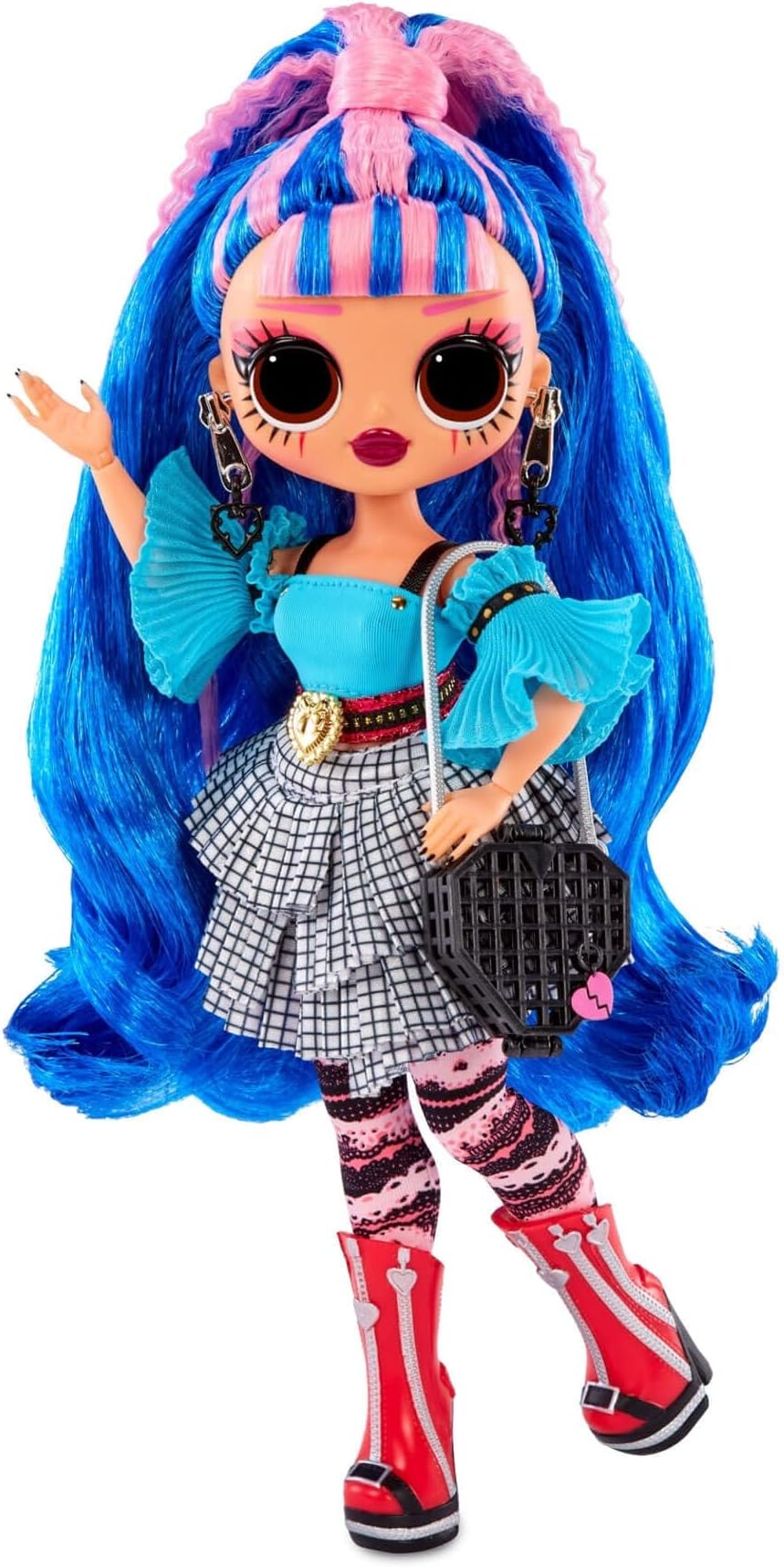 L.O.L. Surprise! OMG Queens Prism Fashion Doll, 10 Inches Posable Doll with 20 Surprises, Rockstar Outfit & Accessories, Articulated Dolls for Girls Ages 3+- Multicolor
