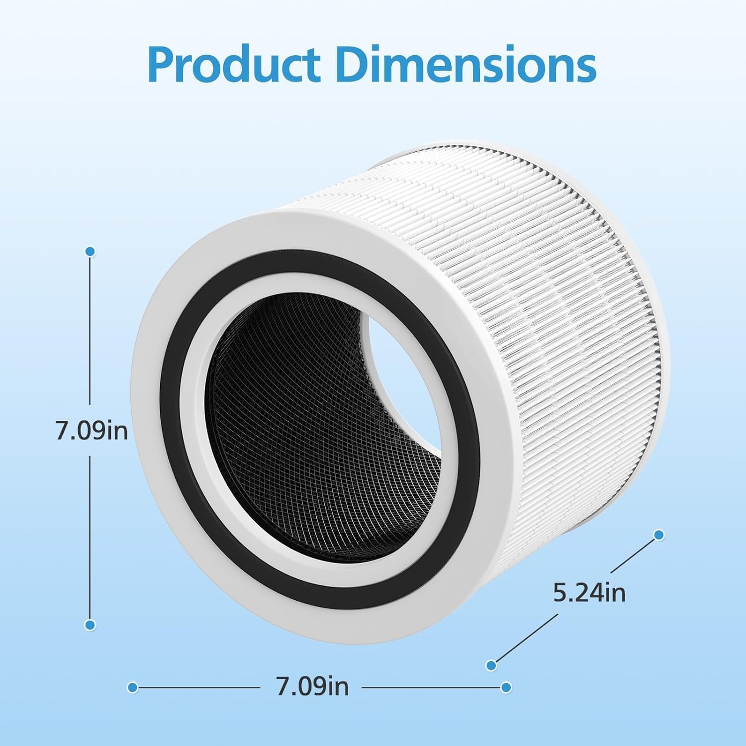 Core 200S-P Replacement Filter Compatible with LEVOIT Core 200S Smart WiFi Air PuriFier, Core 200S-RF Air Filter, White, 3 Pack - Image 10