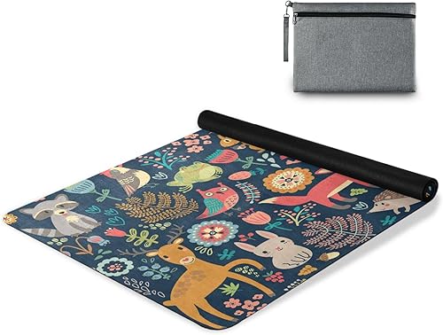 Miniatura 8 de Blueangle Tapete de yoga de animales y plantas del bosque, textura antideslizante, tapete de yoga profesional respetuoso con el medio ambiente para