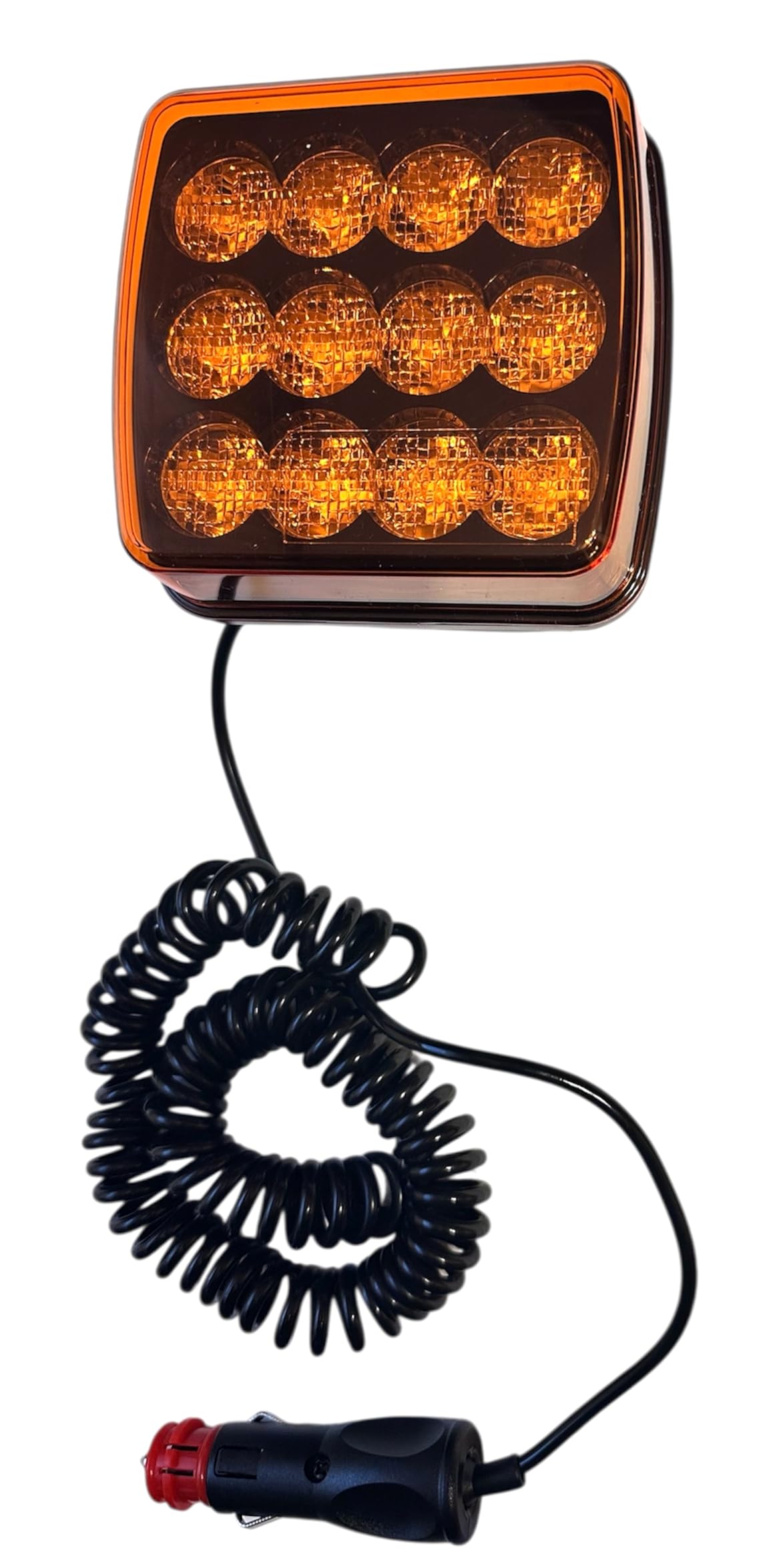 Gyrophare LED magnétique 12V 24V orange homologué ECE R65 pour voiture camion dépanneuse