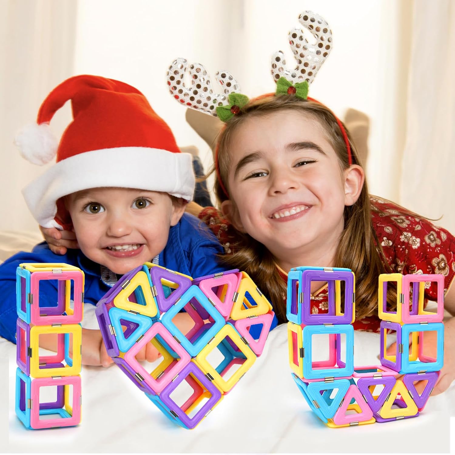 Upgraded Magnetic Tiles Toys for 3 4 5 6 7 8+ Year Old Toddlers Boys Girls, Magnetic Building Blocks Educational STEM Toys Gifts for Age 3-6 4-5 4-8 Kids Christmas Birthday - Image 8