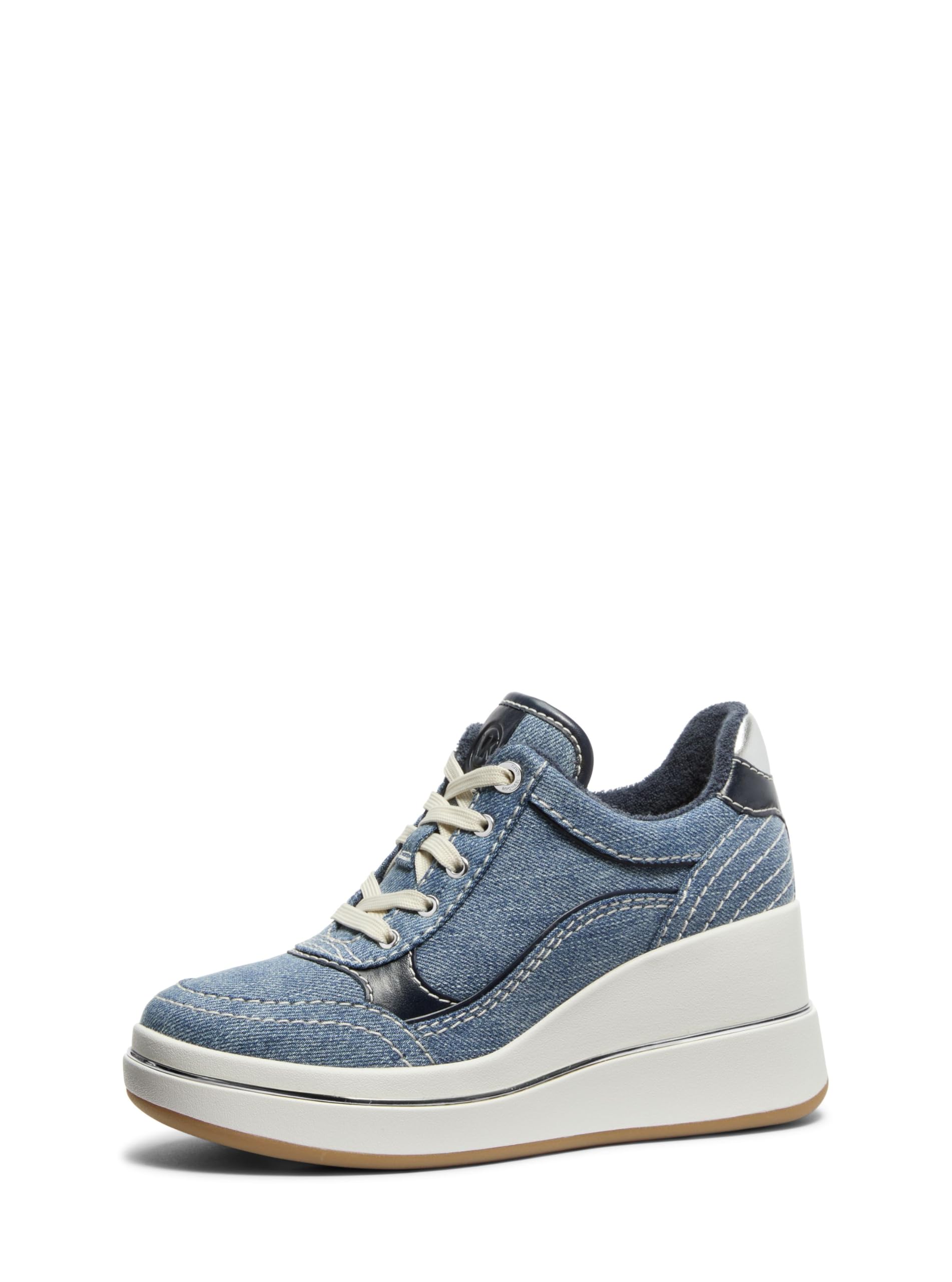 Michael Kors Emmy Wedge Trainer Denim