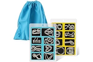 Coogam Metal Puzzle Rings: Unleash Your Mind with 24 Piece Challenge