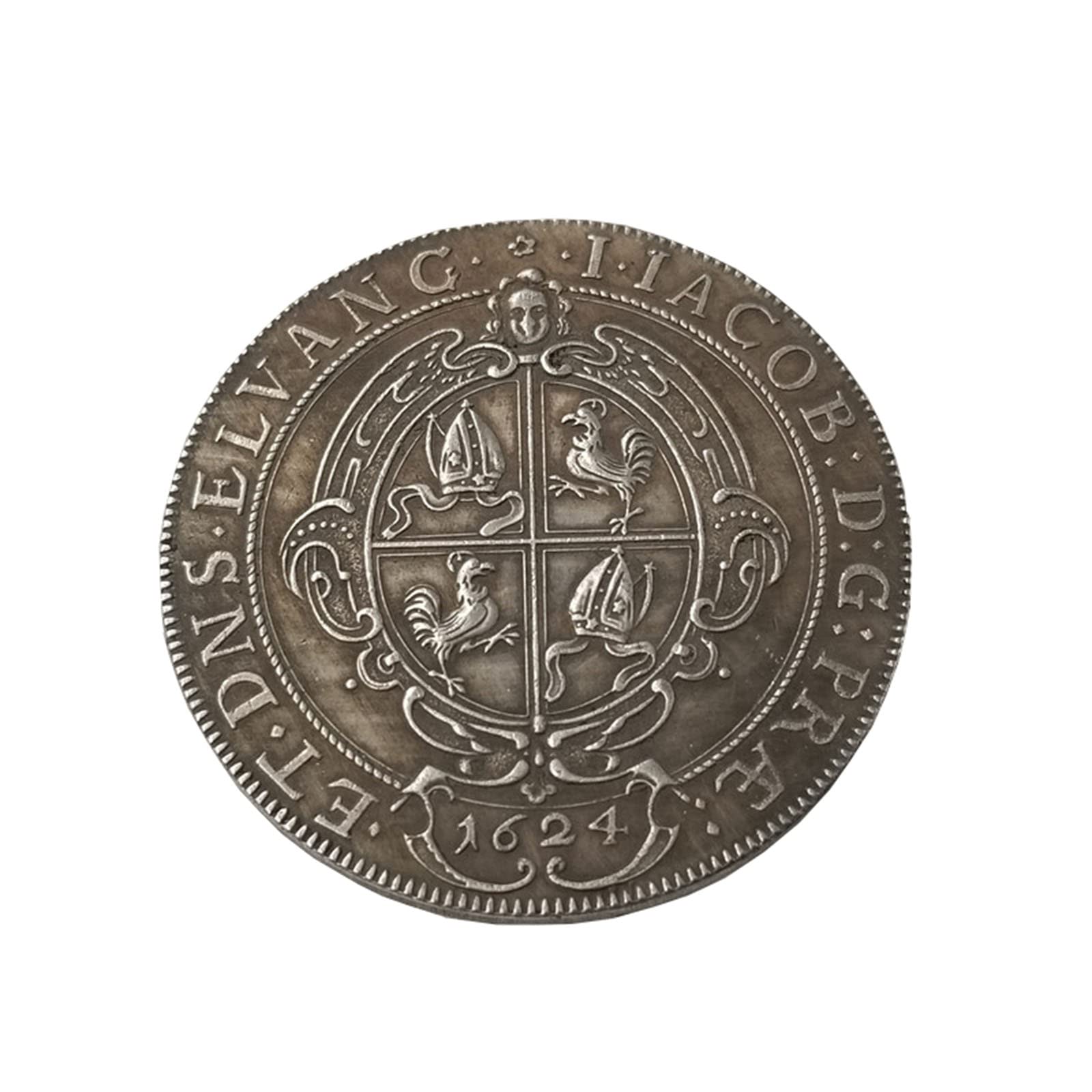 ET DNS ELVANG I IACOB D G 1924 Silver Coin, Collection Gift