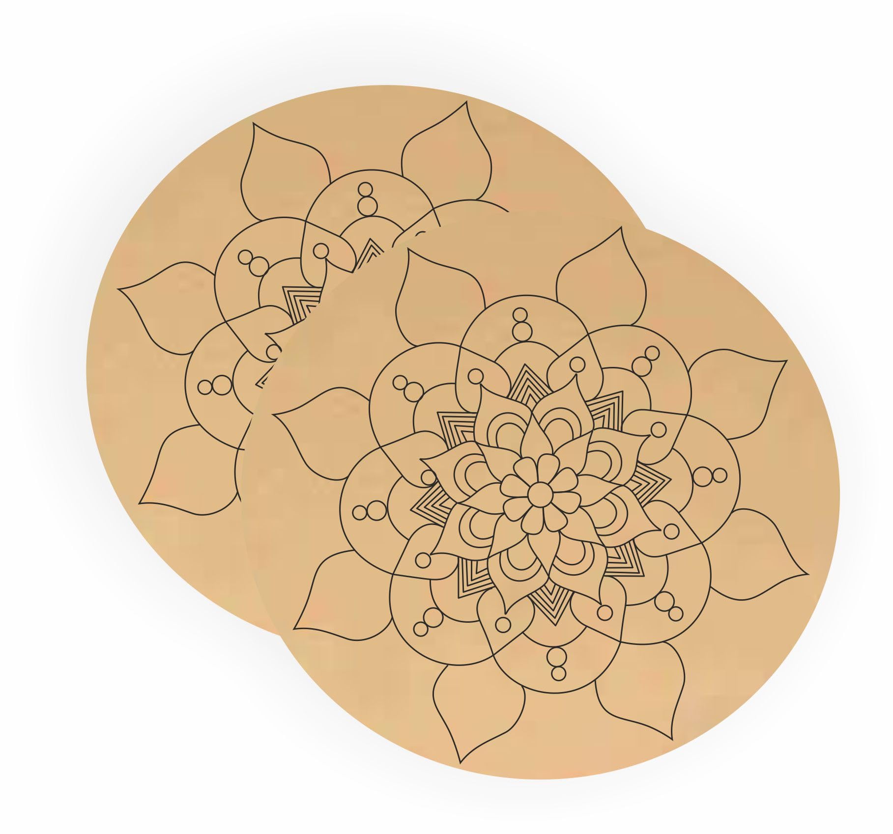 VARIETY CANVAS PRE Marked Wooden MDF Art and Craft Marking Wooden Plate Creative Paint Board for Crafts Work Artistic DIY Work Art (10)-image-29