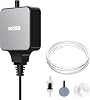 NICREW Aquarium Air Pump Nano Silent Mini Oxygen Pump with Check Valve Very Quiet <33 dB Aquarium Accessory for Nano Aquariums