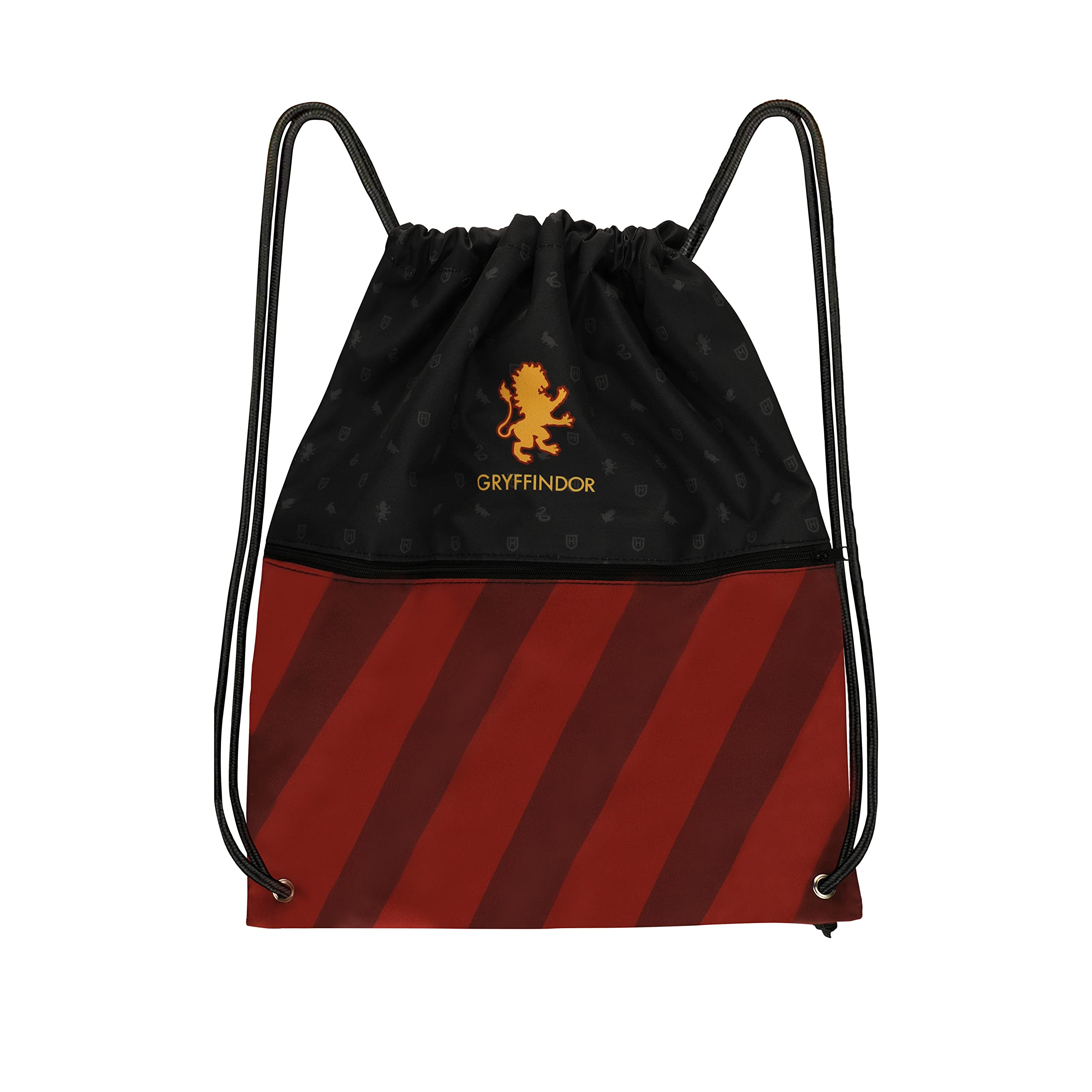 Mochila saco Griffindor de algodón y poliester, Gryffindor, 34 cm (D) x 40 cm (W) x 10 cm (H)
