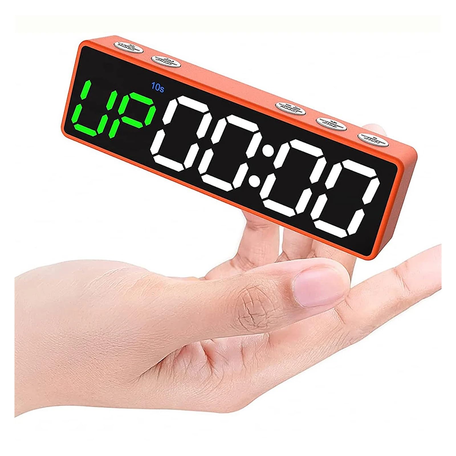 JVDDI Plastic Digital Programmable Interval Timer, Button Control, Wall Clock(RBQ20mini-O)