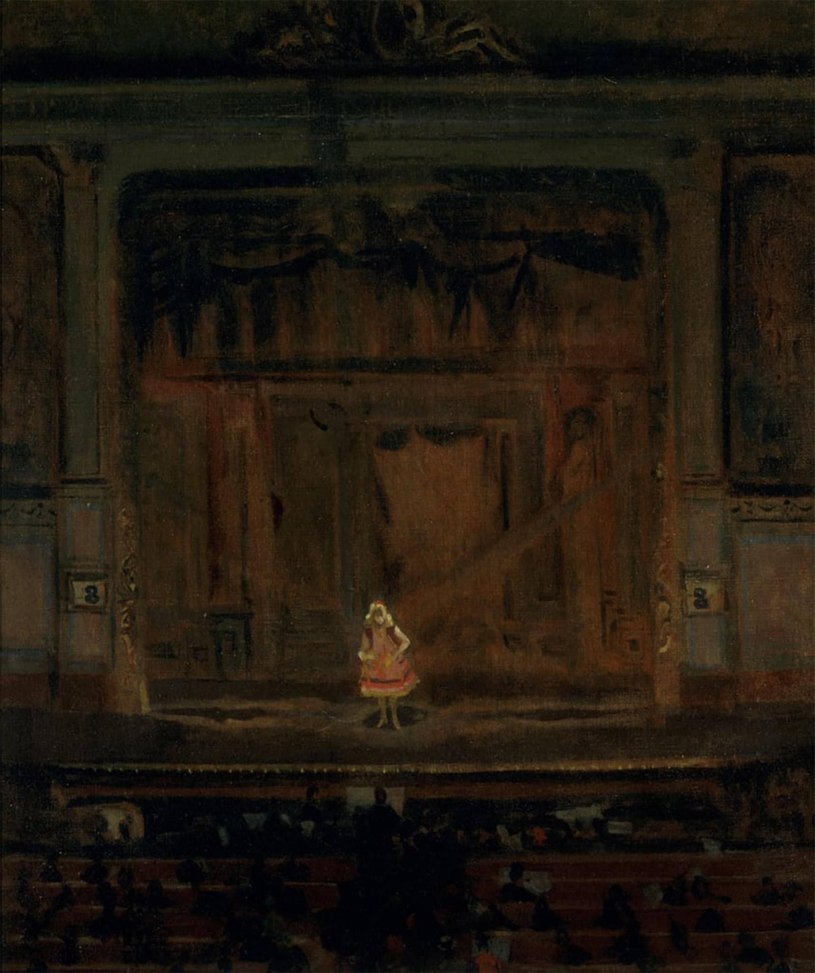 ARTXLXXBN Famous Print Painting Colorful Art Print the Music Hall by Walter Richard Sickert Canvas Art Decorations for Home Decor 60x90cm