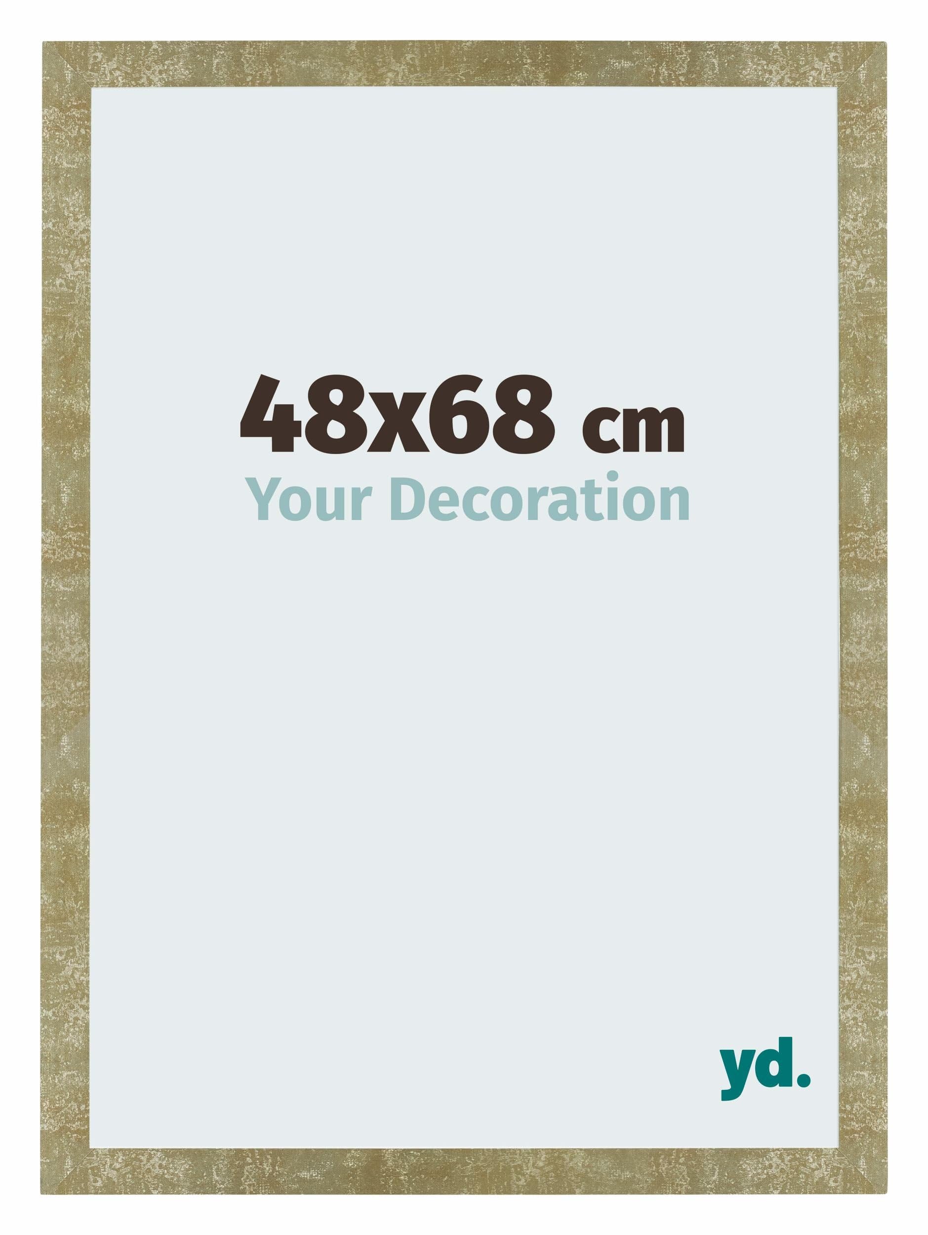 Your Decoration - Puzzle frame 48x68 - Gold Antique - Puzzle frame 500-1000 Pieces - MDF Photoframe - Mura