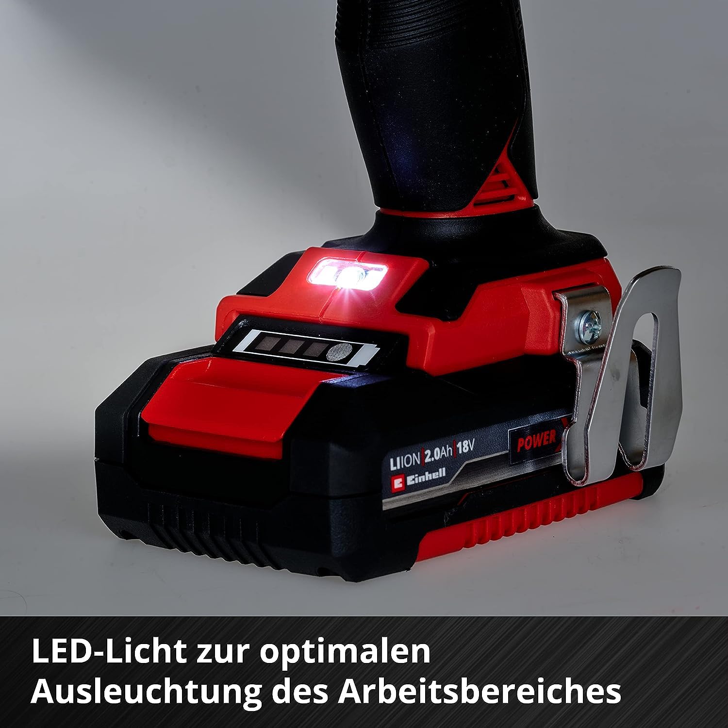 Einhell Professional Akku-Bohrschrauber TP-CD 18/50 Li BL Kit Power X-Change (18 V, Brushless, 50 Nm, 2 Gang, 13 mm Bohrfutter, inkl. 2x 2,0 Ah Akkus + Ladegerät)