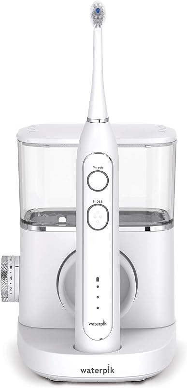 Sonic-Fusion Professional Flossing, cepillo de dientes eléctrico y irrigador dental combinado en uno, SF-02, blanco