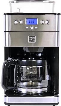 Kenmore Elite Grind and Brew Coffee Maker 12 Cup with BuiltIn Burr Grinder