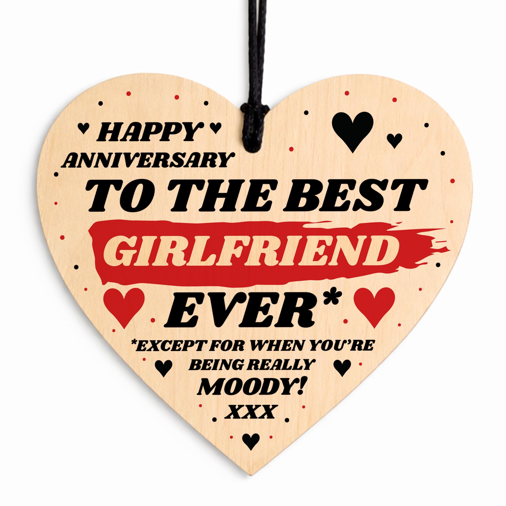 Red Ocean Funny Joke Anniversary Gift For Best Girlfriend Rude Gift For Her Humour Heart from B&Q