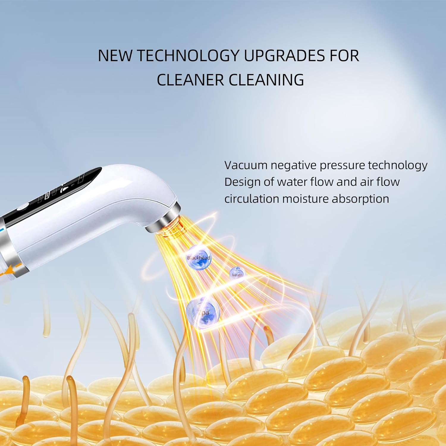 Electric Blackhead Remover Pore Vacuum 2025 - Blackhead Remover Tool with 3 Suction Levels & 6 Attachments for Facial Cleansing and Skin Refinement, USB Rechargeable, Gentle Suction - Image 5