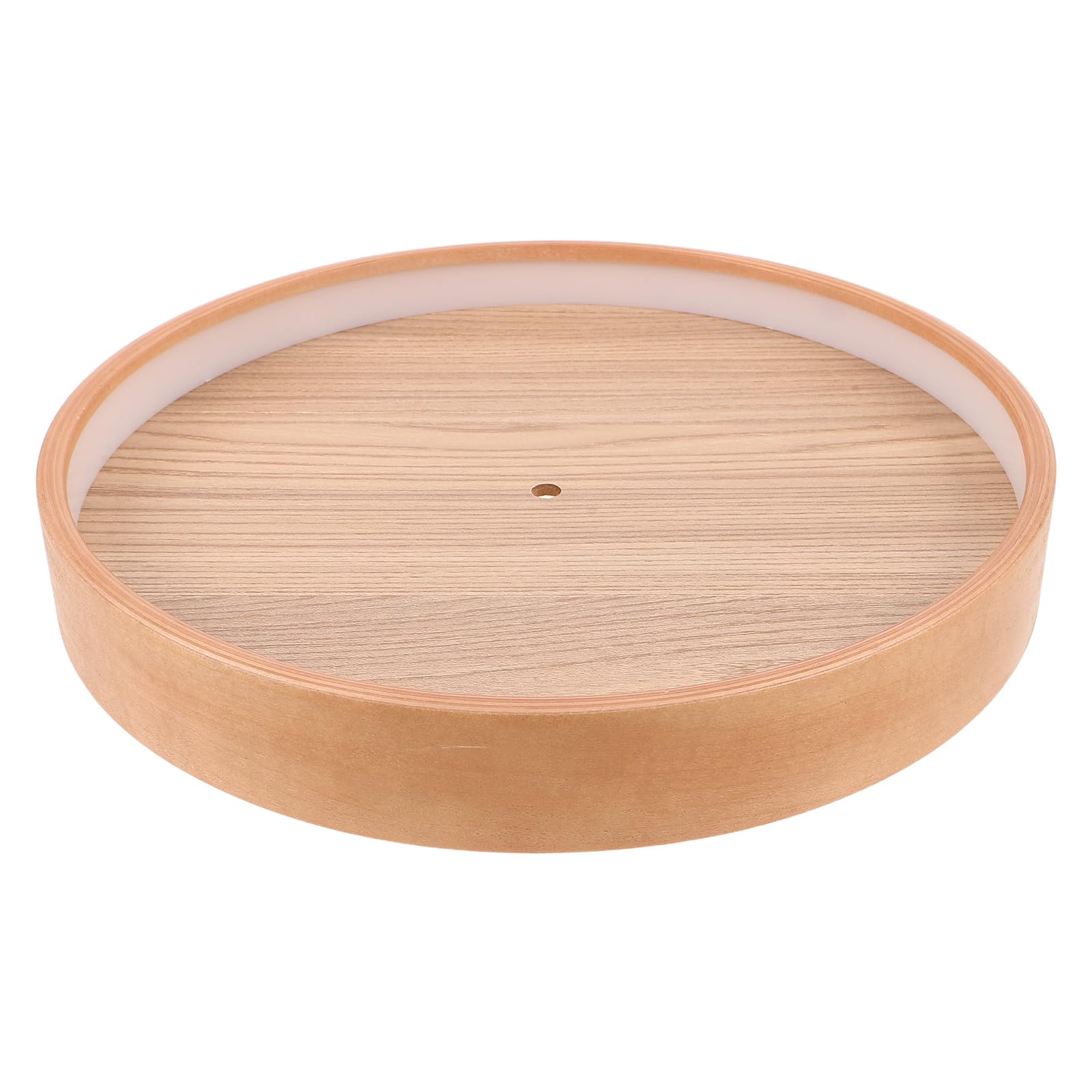 Cadre horloge murale bois naturel 30 cm Beavorty, bordure ronde élégante et durable
