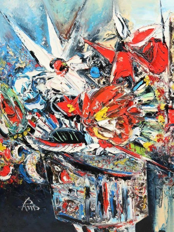 真作」宮田為義 薔薇の絵 靜物画 絵画 油彩画 額装 F15号 【公式通販】