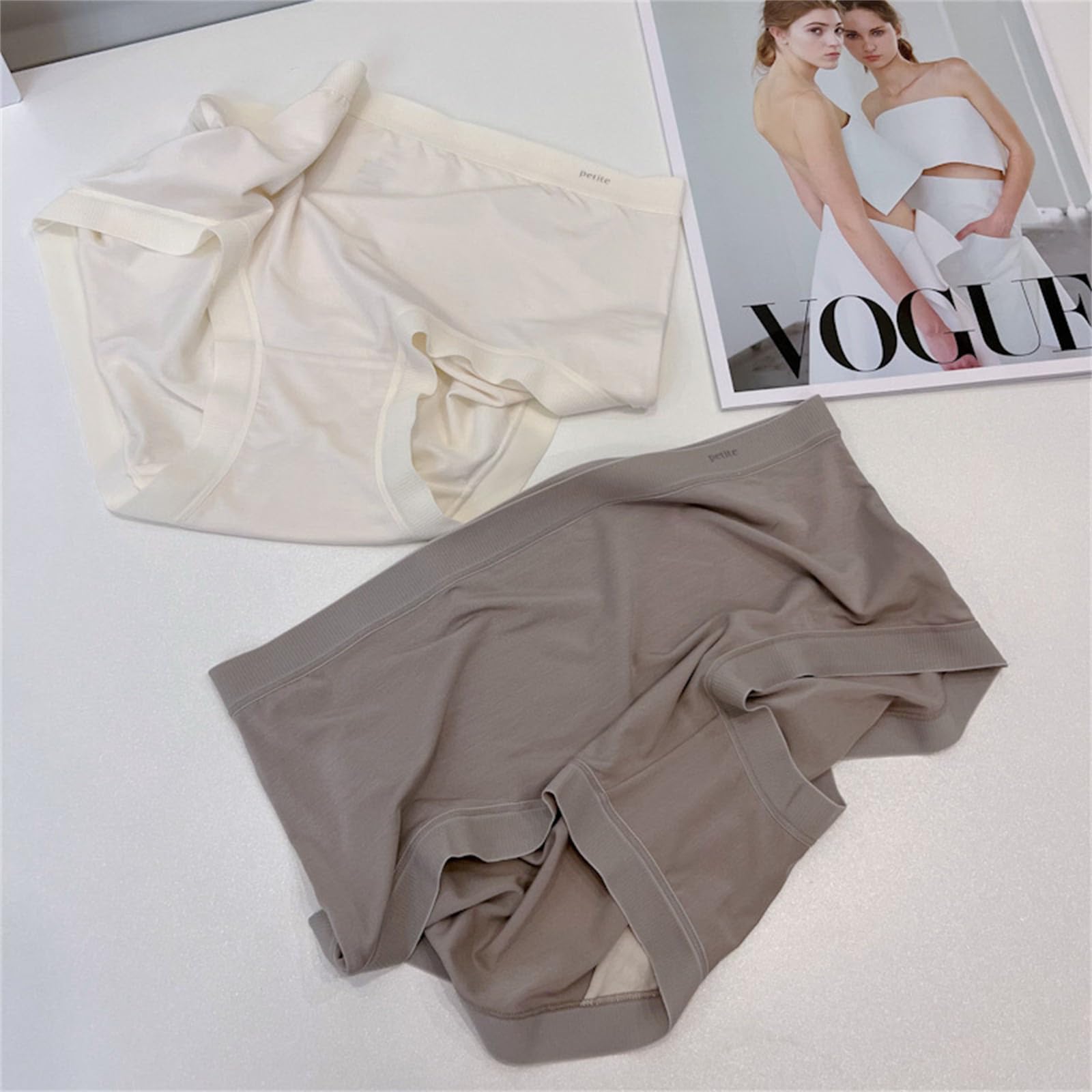 Mutande Donna Modale Semplice, Leggero, Morbido, Adatto alla Pelle, Elastico Alto, Vita Media, Slip di Fascia Alta
