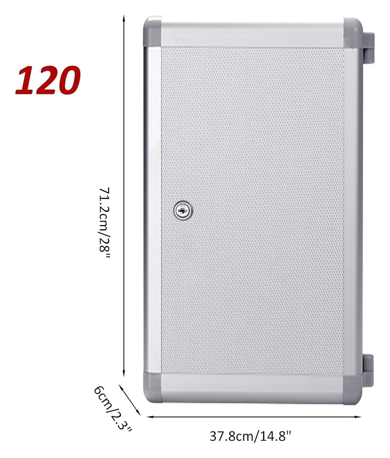 Armario para llaves de aluminio, con cerradura para almacenamiento en el hogar y la oficina, fácil acceso seguro, diseño duradero, ideal para máxima seguridad, capacidad para 48 llaves