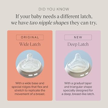Tommee Tippee Natural Start Deep Latch Triangular Nipples for Newborns