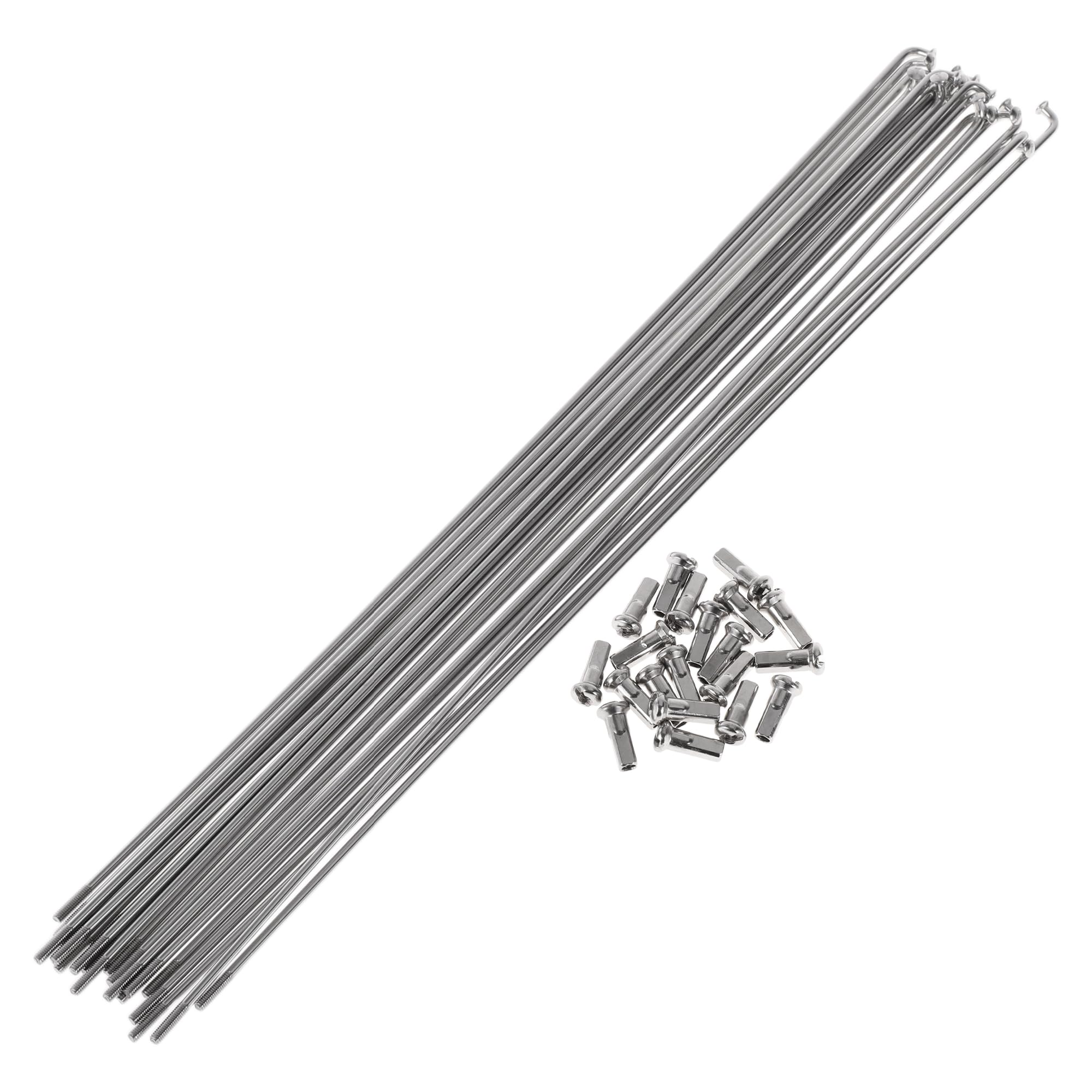 Partuto 20 Set 13G Bicycle Spokes 291mm Bike Wheel Spokes 304 Stainless Steel Silver Tone