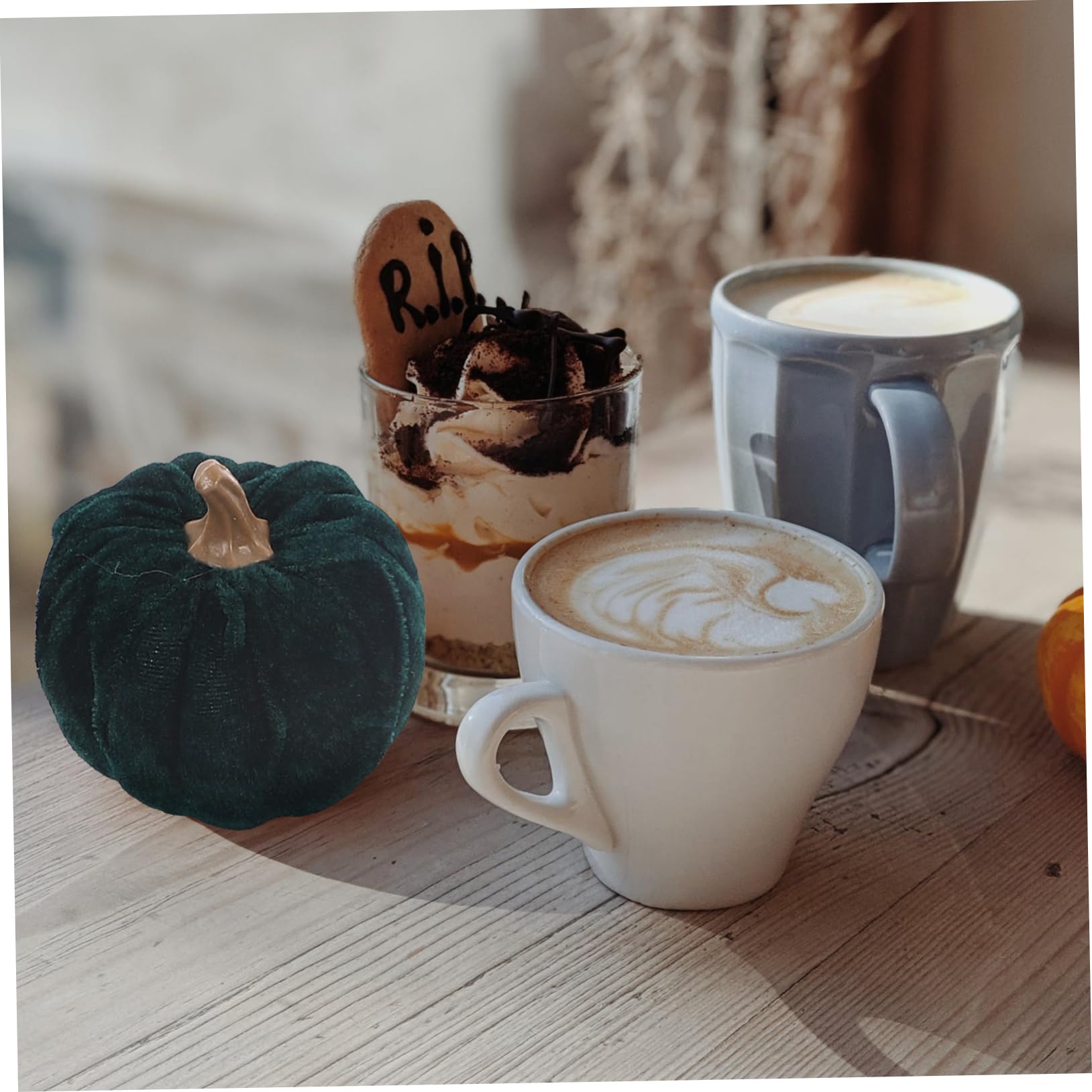 Cabilock 20 Piezas Calabaza De Espuma De Franela Decoración Imitación Calabaza Calabazas De Halloween Adorno De Foto Decoraciones De Pastel De Piruletas Caer Guirnalda Artificial Artesanía