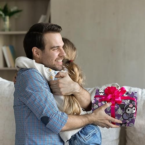 Miniatura 7 de Kuromi - Paquete de 5 hojas de papel kraft de 20 x 30 pulgadas, juego de papel kraft de alta calidad y duradero para niños, almacenamiento de