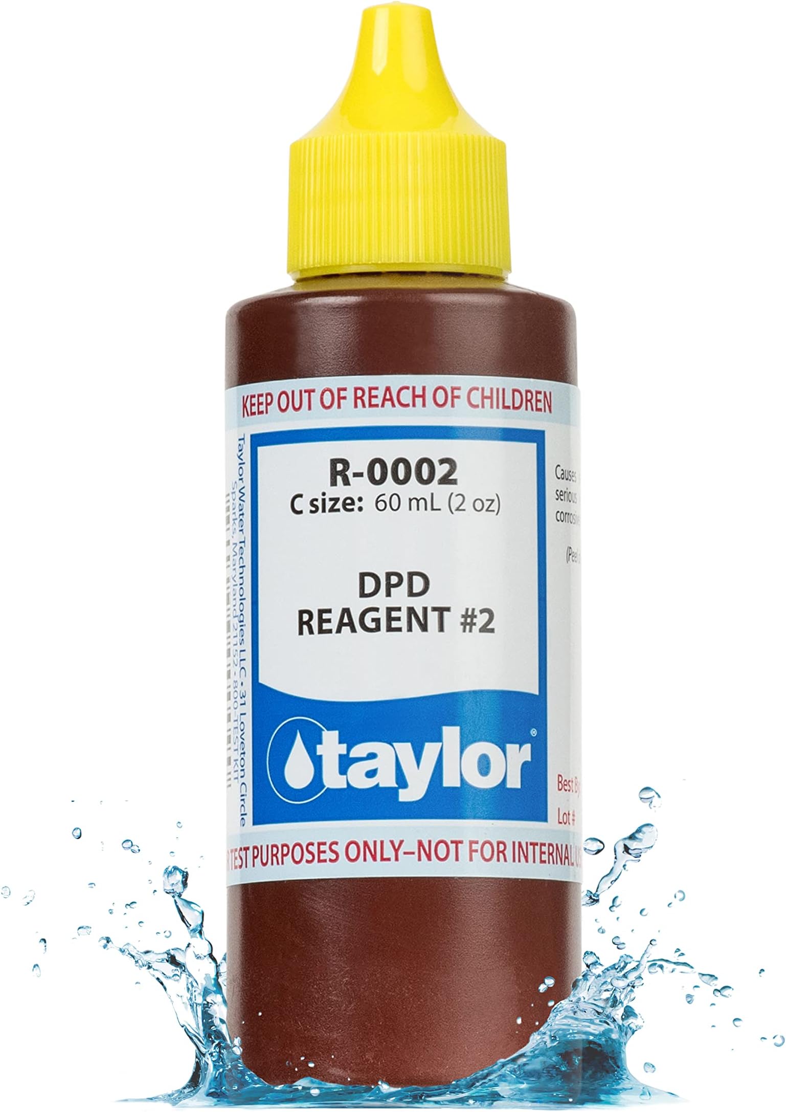 Technologies R-0002-C, Taylor Tech No.2 Reagent DPD Liquid for Swimming Pool, 2-Ounce, As Shown