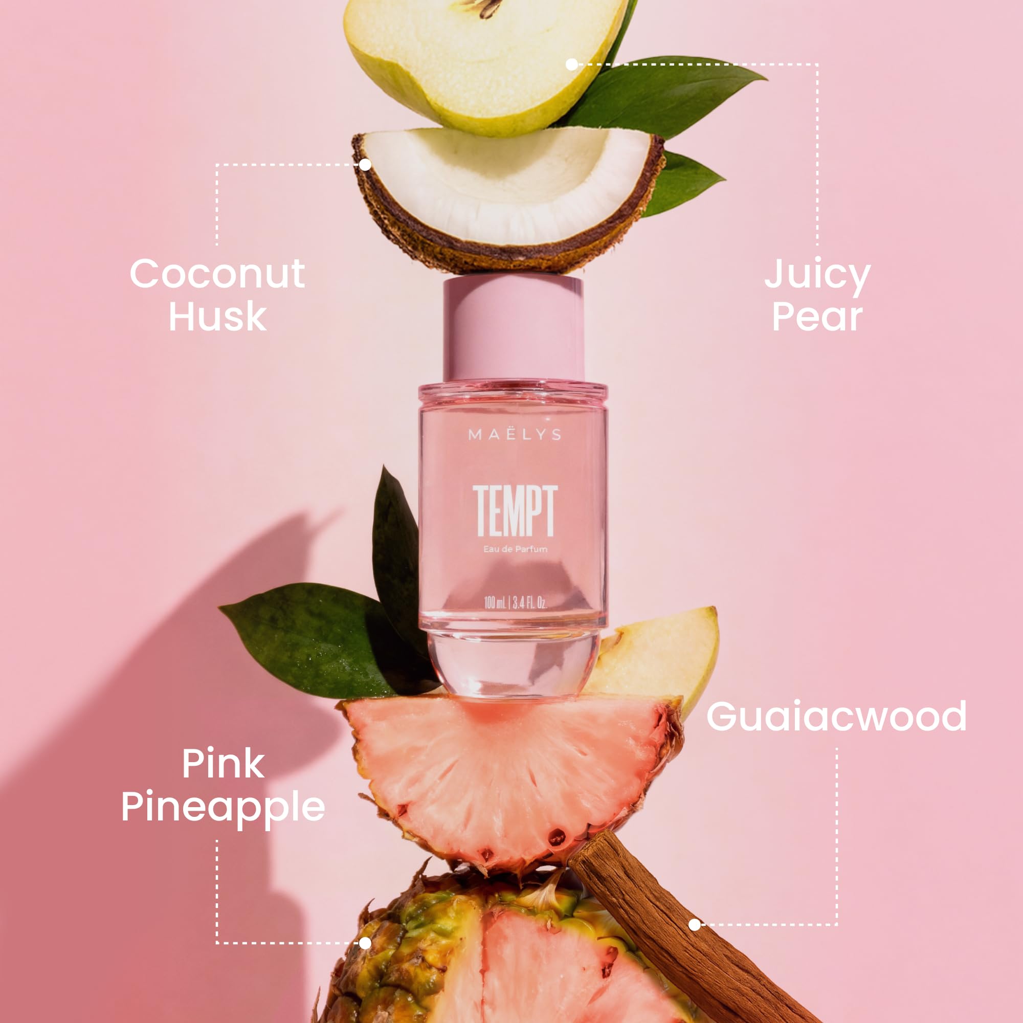 MAËLYS TEMPT Long Lasting Eau de Parfum for Women, 100mL