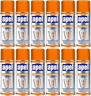 Mitreapel Silicone Mold Release Spray (14.4 oz) Release Agent Aerosol Spray - 12 Pack