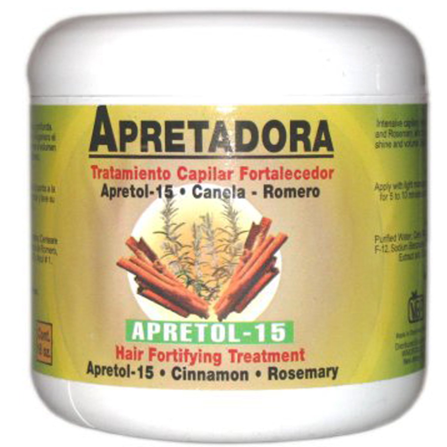 Alopecil Apretadora Fortifying Capillar Treatment With Apretol Cinnamon 16 Ounce, 16 Ounces