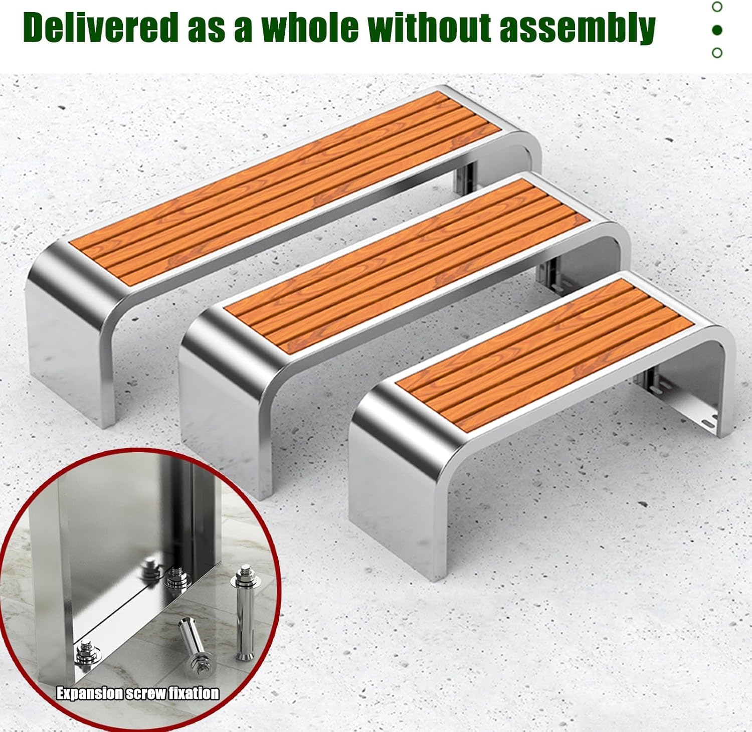 Outdoor Garden Bench, Park Bench, Patio Furniture Bench Chair with Cast Steel & Solid Wood Structure,Weather Proof Porch Loveseat, Perfect for Deck, Lawn, Poolside(A,47x15.7x16.5IN)