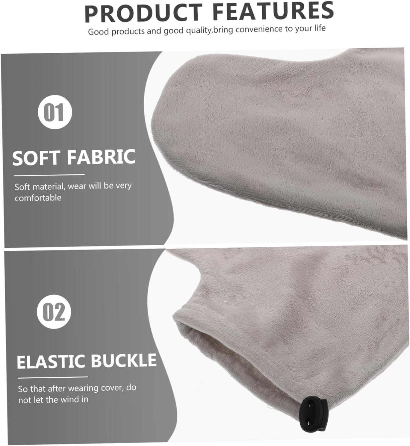Generic 1 Pair Wax Warming Foot Cover for Therapy Use, Lightweight Cotton Plush Material, Easy to Wear and Take, for Foot Spa and Moisturizing Care
