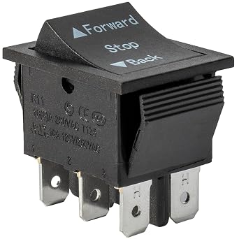 2 Pcs Universal 6V 12V 24V Forward Reverse Switch Compatible with Power Wheels Forward, Stop,Reverse Gear Forward Stop Backward Button Replacement Parts for Ride on Toys