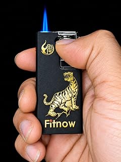 Refillable Metal Windproof Jet Flame Pocket Lighter Cigarette Lighter Stylish Look Antique Lighter (Black)