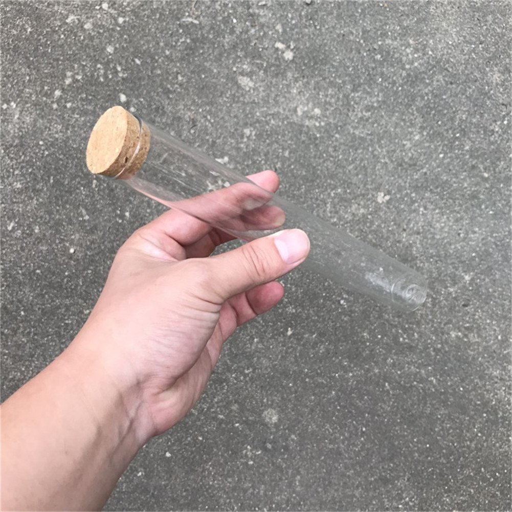 110ml transparente reagenzglas glasflasche mit korken stopfen，geeignet für die lagerung von flüssigkeiten, lakritz, sand, pulver (50, 110ml)