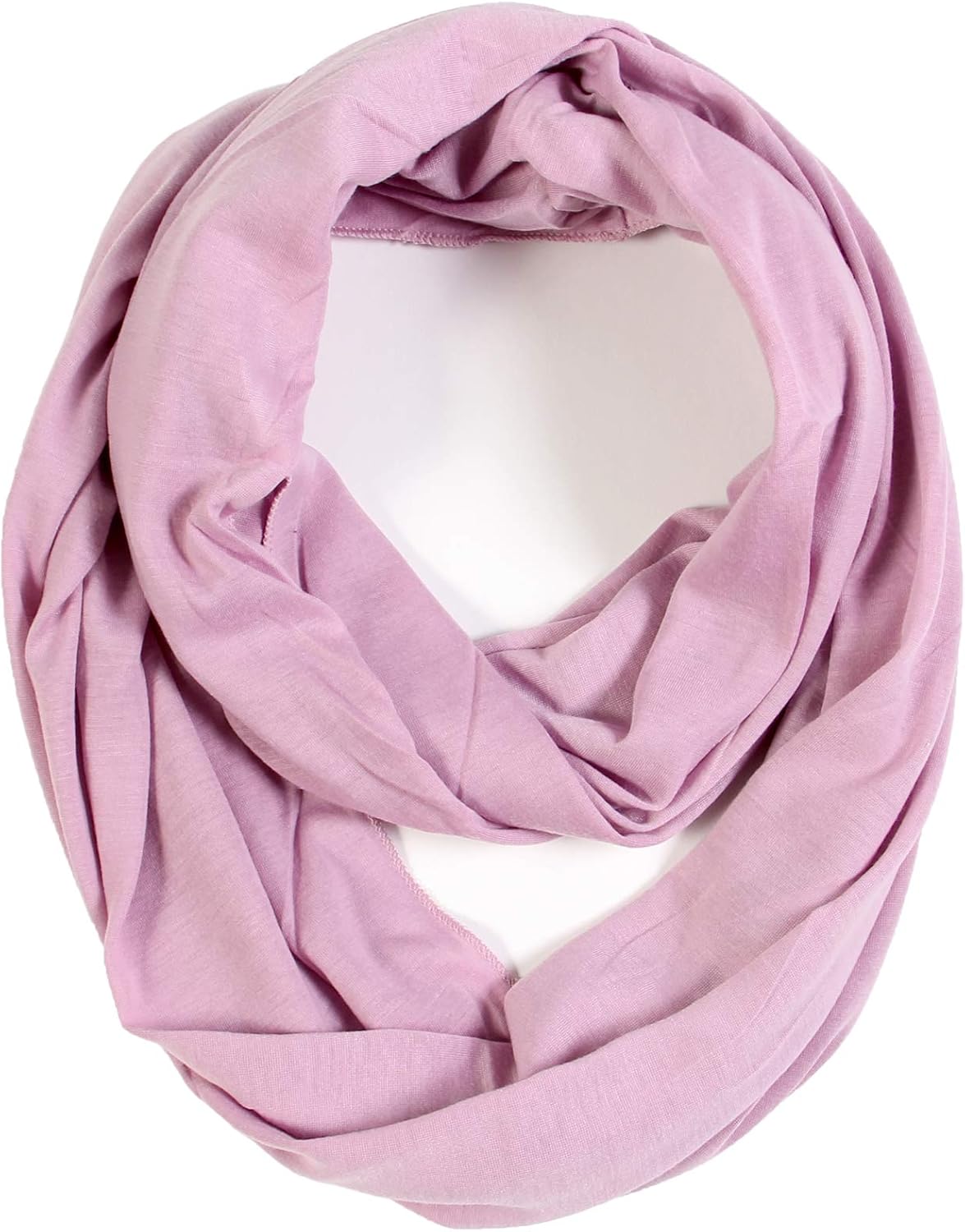 Super Soft Cotton Blend Lightweight Solid Color Multi Loop Infinity Scarves
