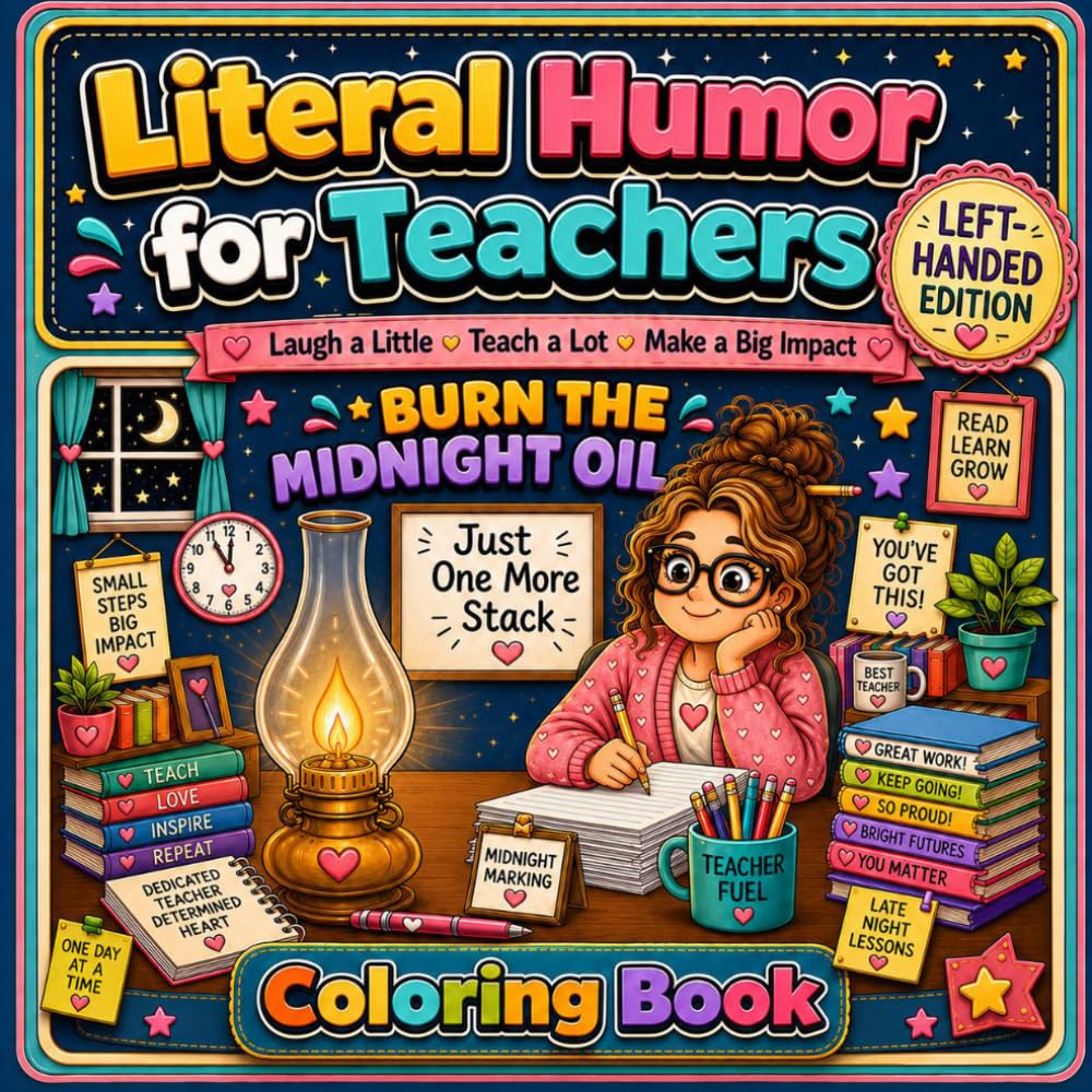 Literal Humor LeftHanded Edition: Teachers - Because Teachers Deserve a Laugh