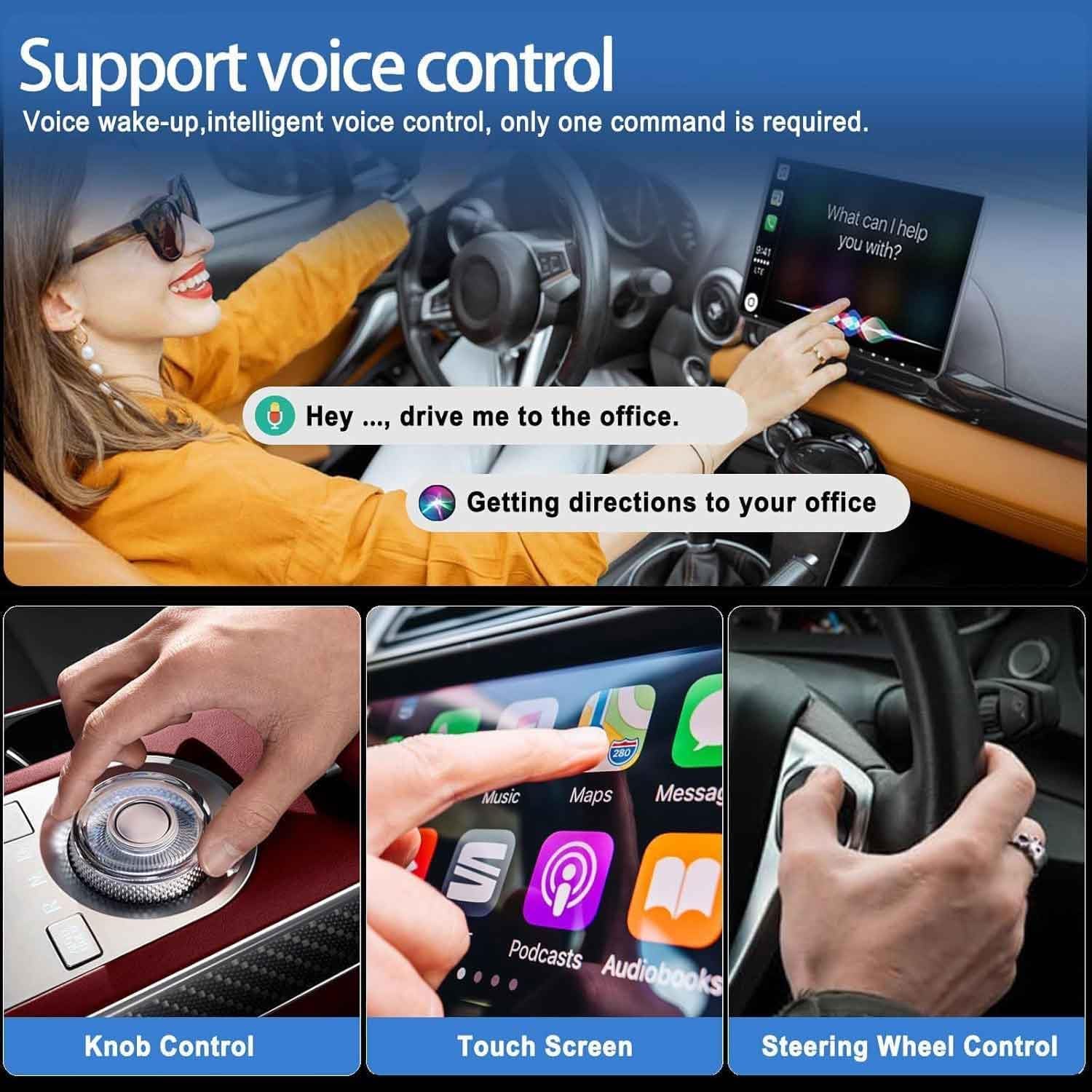 CarPlay Dongle für Cadillac XT5 2017-2024 Plug & Play Kabellos