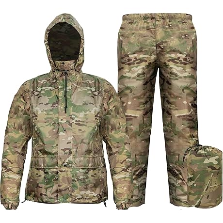 Multicam Jacket Men's Rain Suit for Ultimate Outdoor Protection