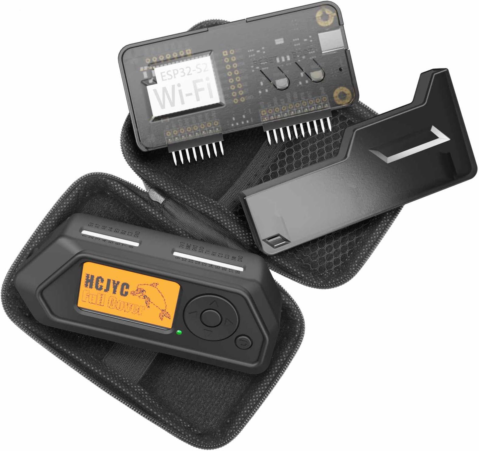 4-in-1 Protective Case Set, Protection Kit Accessories for Flipper Zero (Black)