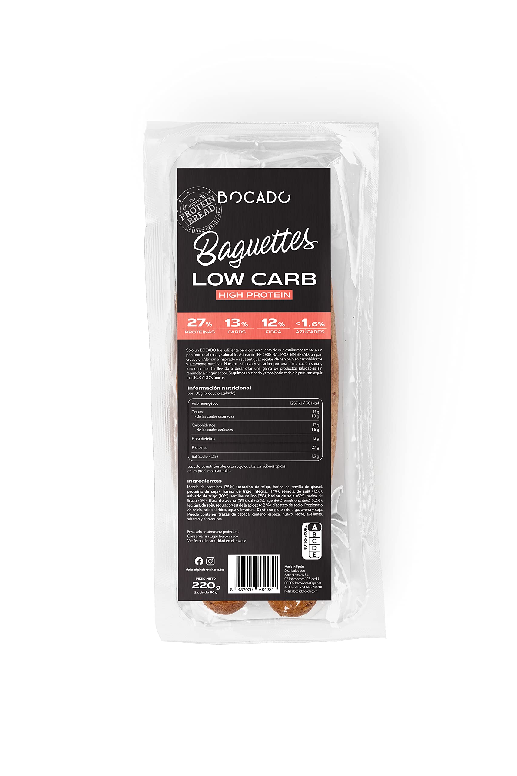 Baguettes Low Carb - Pack de 6 (6 x 2 unidades)