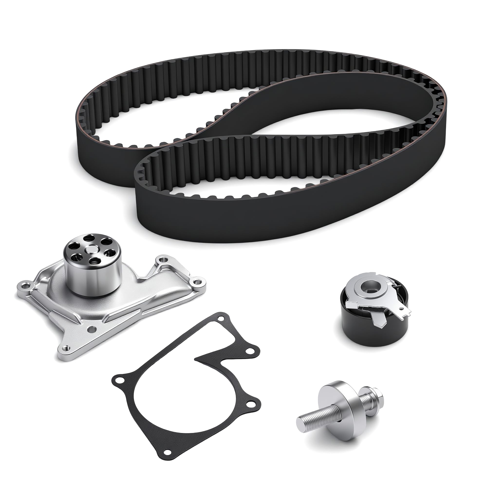 VKMC 06136 Pompe à eau et kit de courroie de distribution - Convient pour Dacia Duster, pour Mercedes-Benz A B Klasse CLA pour Renault Grand Scénic Megane 3# KP15675XS, WPK-191502