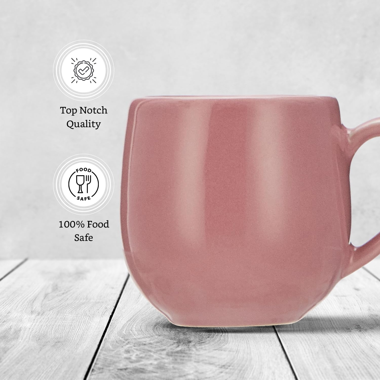 Solimo Ceramic Coffee Mugs | 100% Food Grade | Microwave Safe (180 ml, Set of 6, Multicolour) 3