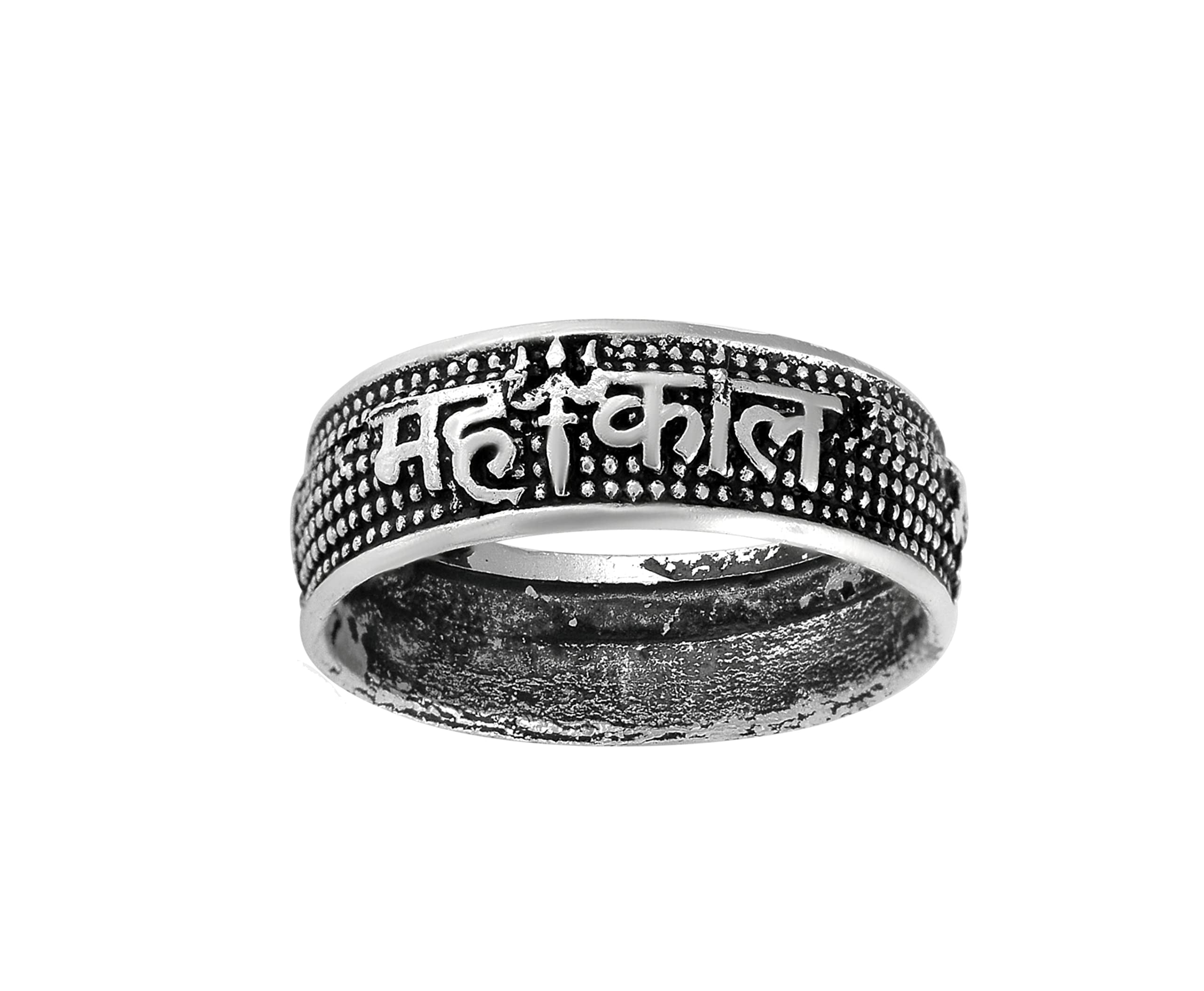 Oxidized Brass Mahakal Finger Band Ring Religious Jewellery For Men Women or Boys and Girls-image-37